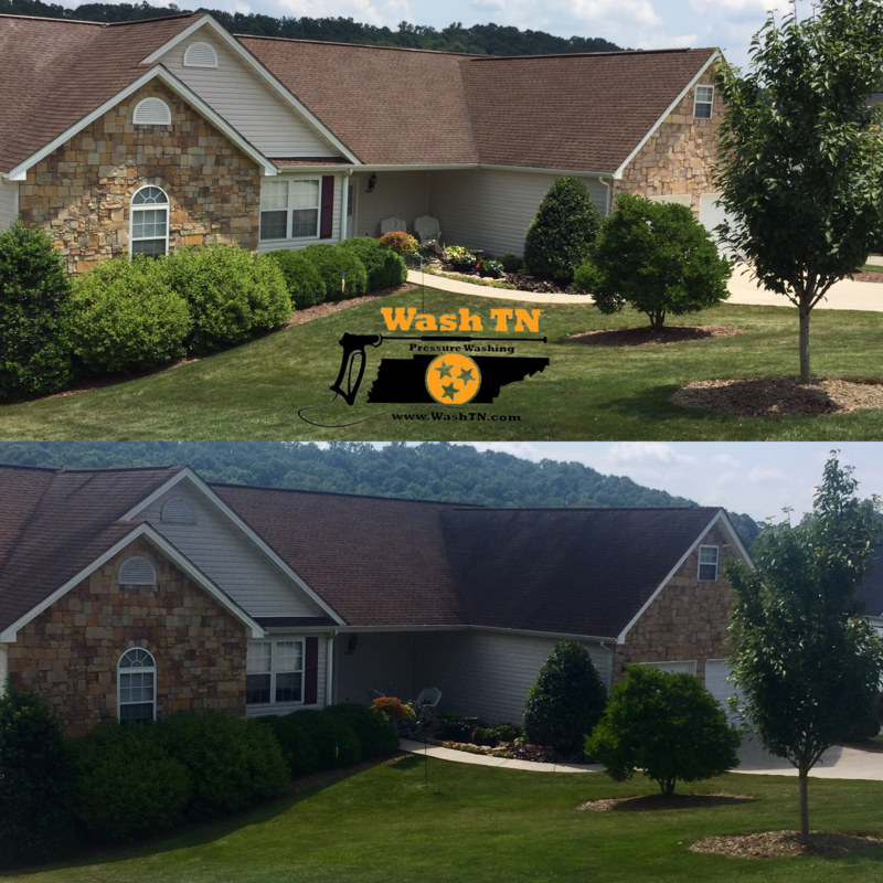 roof cleaned kingsport