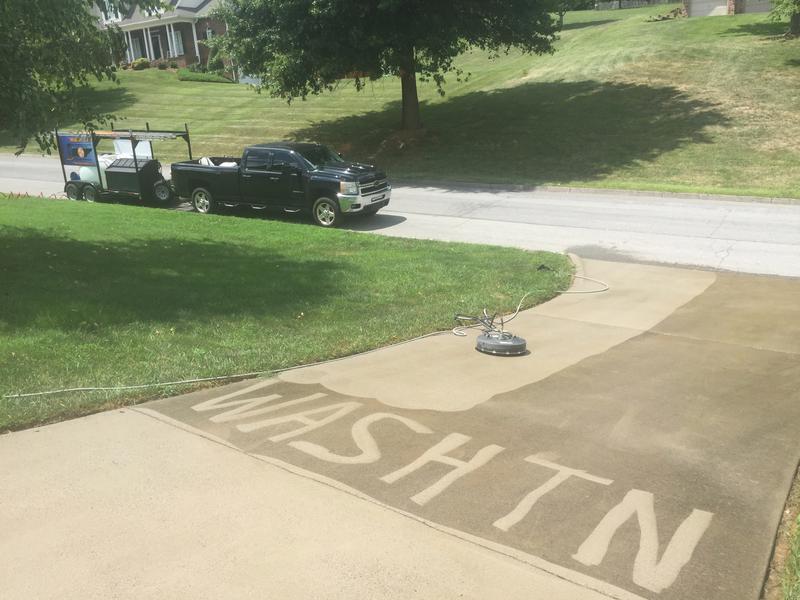 pressure wash driveway kingsport